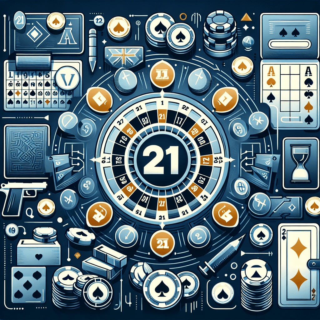 21點破解, professional blog illustration, high quality, suitable for blog post, no text or watermarks